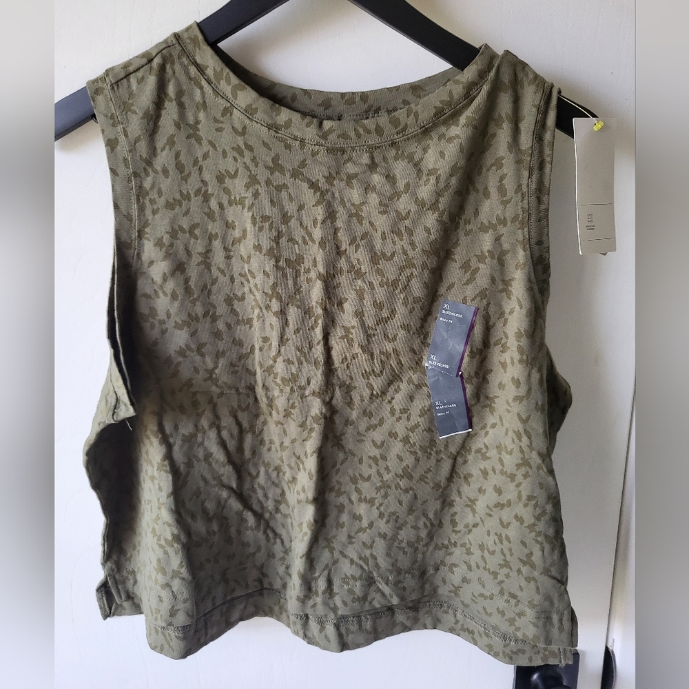 Womens Activewear All in Motion Tank Top Army Green